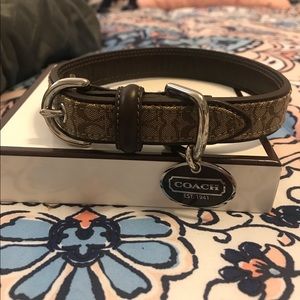 Vintage rare coach new in box small dog collar
